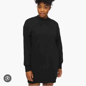 Lululemon Black broken beats sweatshirt dress M